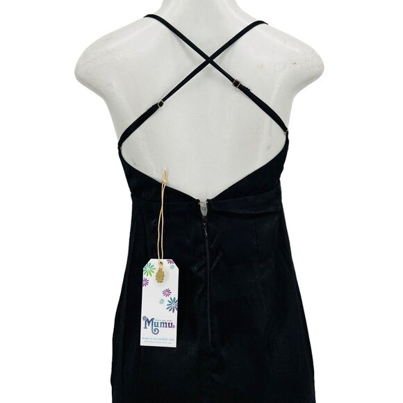 NWT Show Me Your Mumu Women's Winslet Cowl Black Cocktail Party Maxi Dress Small - Picture 6 of 12